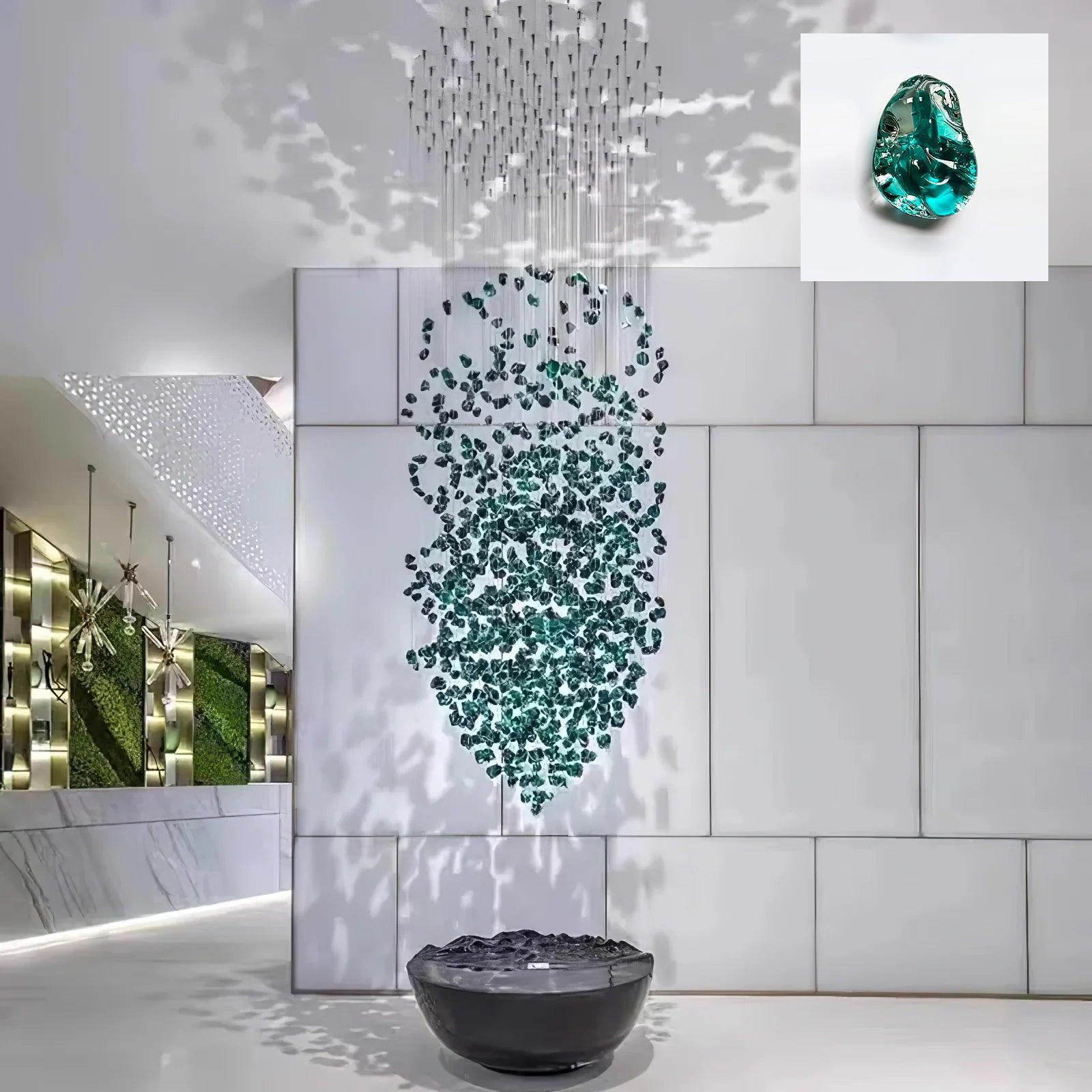 Belora Postmodern Luxury Stone Crystal Chandelier-Neutral Decor