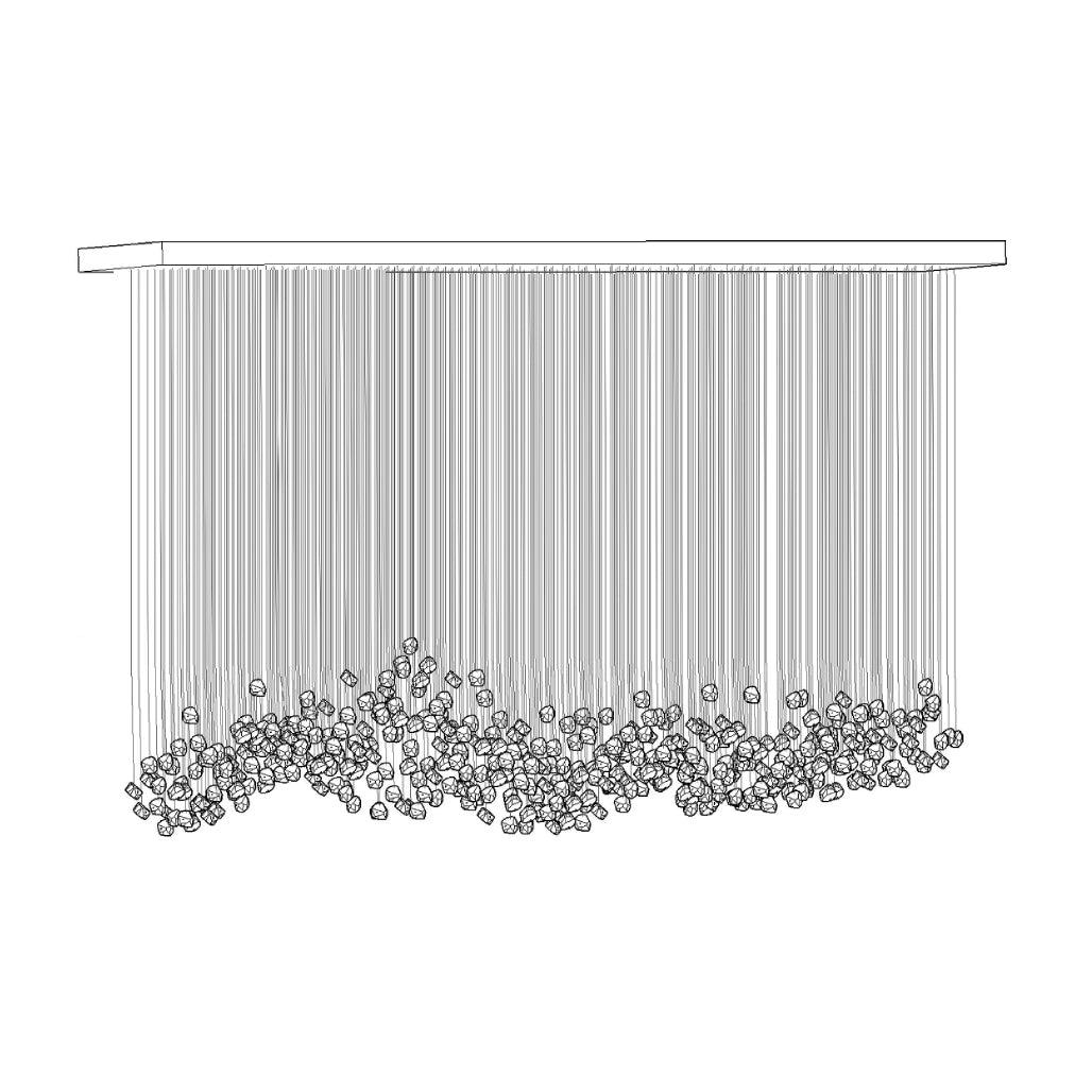 Belora Postmodern Luxury Stone Crystal Chandelier-Neutral Decor
