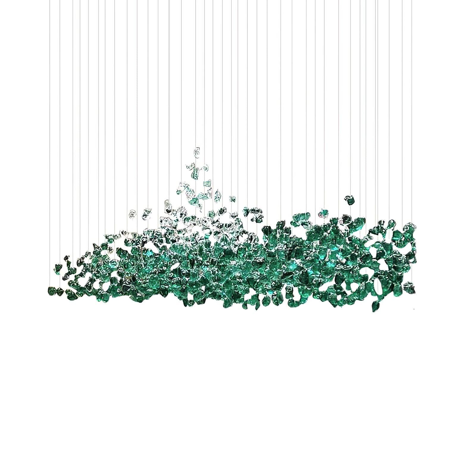 Crystal Stone Chandelier-Neutral Decor