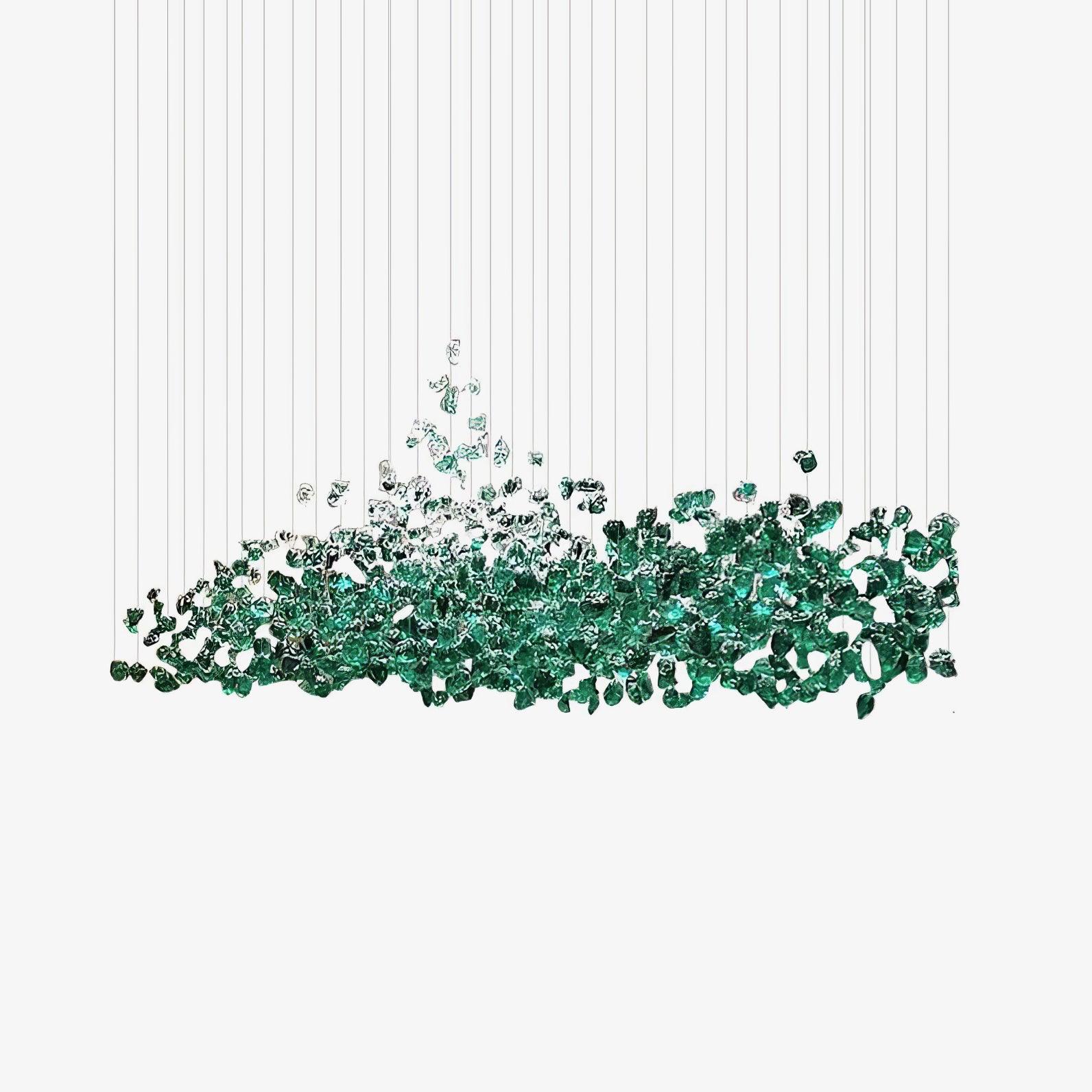 Crystal Stone Chandelier-Neutral Decor