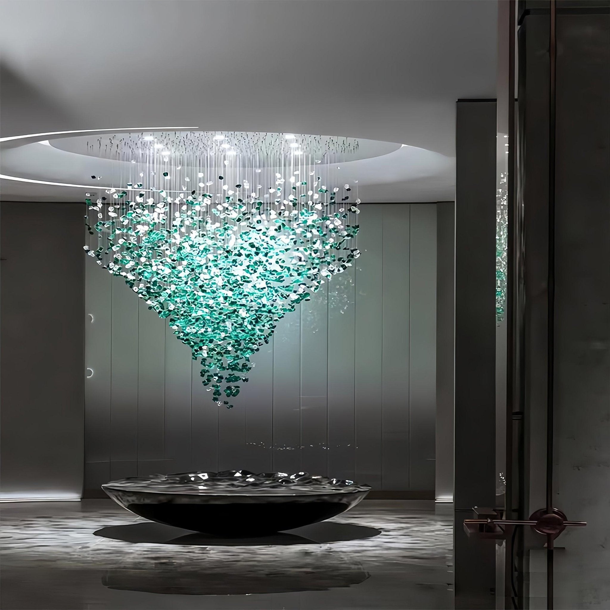 Belora Postmodern Luxury Stone Crystal Chandelier-Neutral Decor
