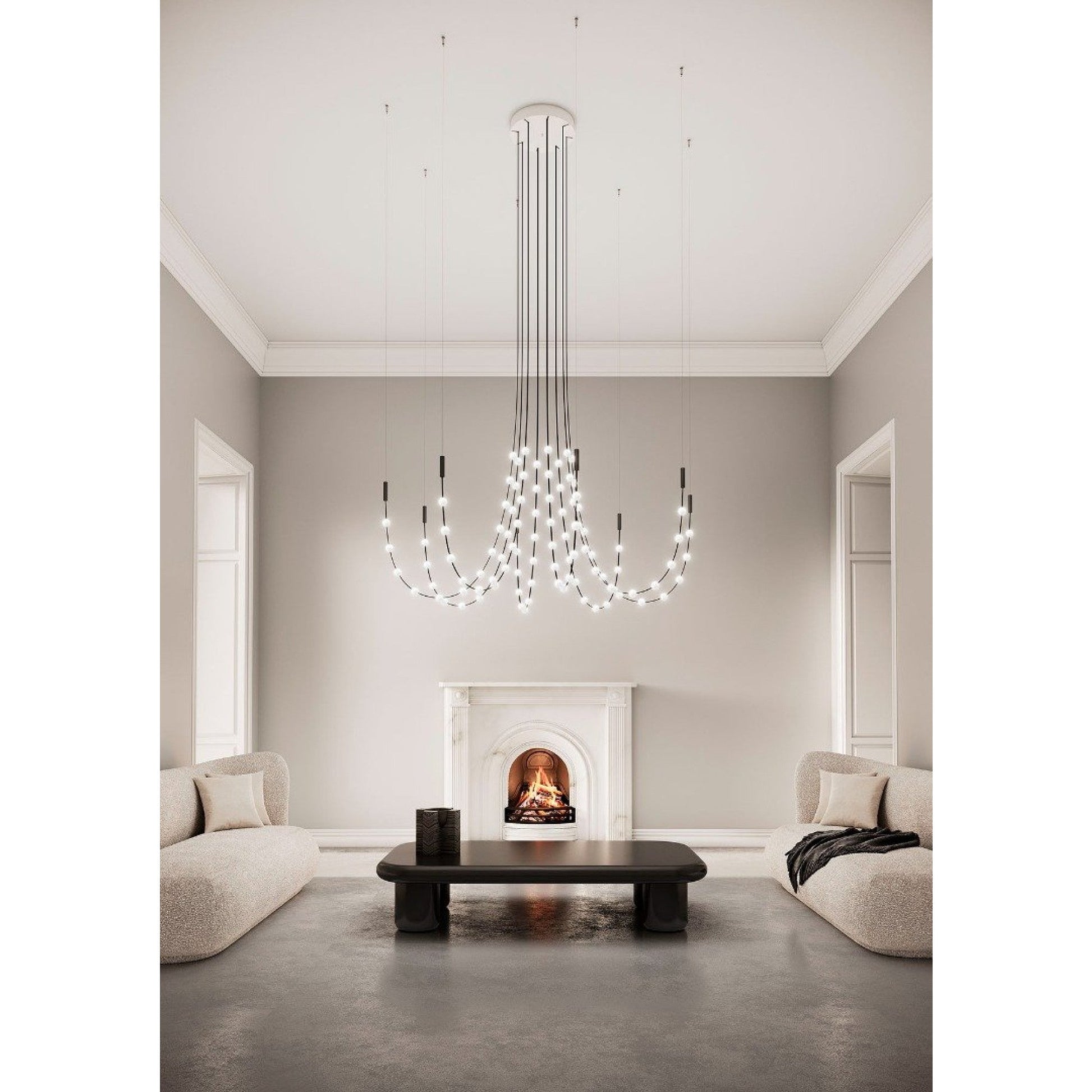 Multidot Chandelier-Neutral Decor