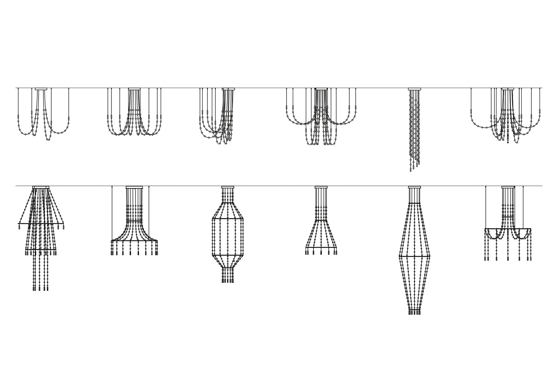 Multidot Chandelier-Neutral Decor