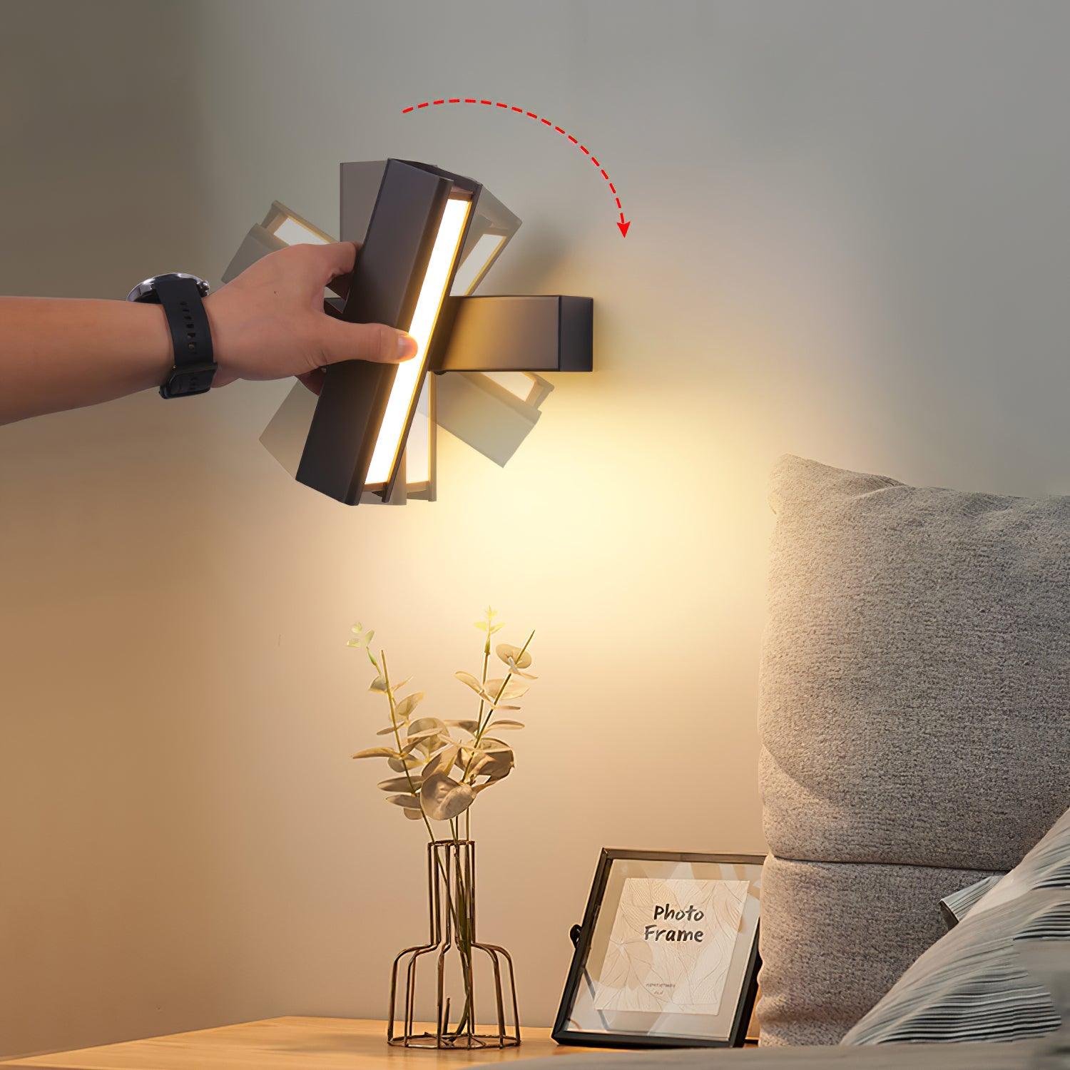 Wall Lamp Adjustable Aluminum Light for Bedroom and Living Room