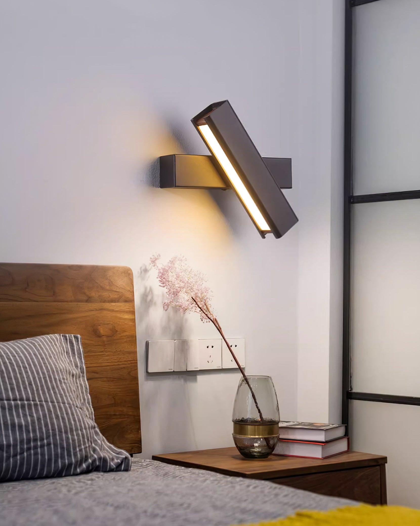 Wall Lamp Adjustable Aluminum Light for Bedroom and Living Room