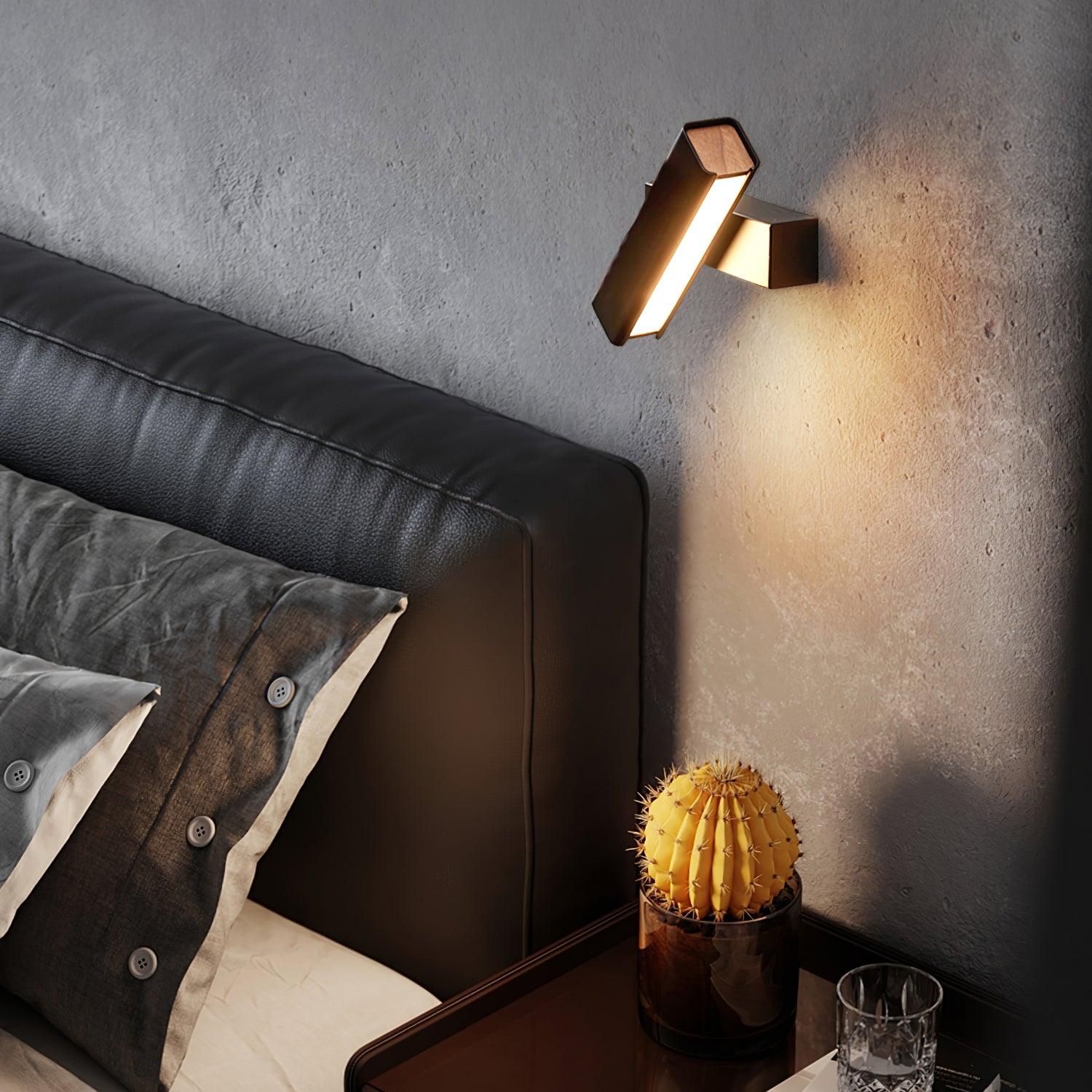 Wall Lamp Adjustable Aluminum Light for Bedroom and Living Room