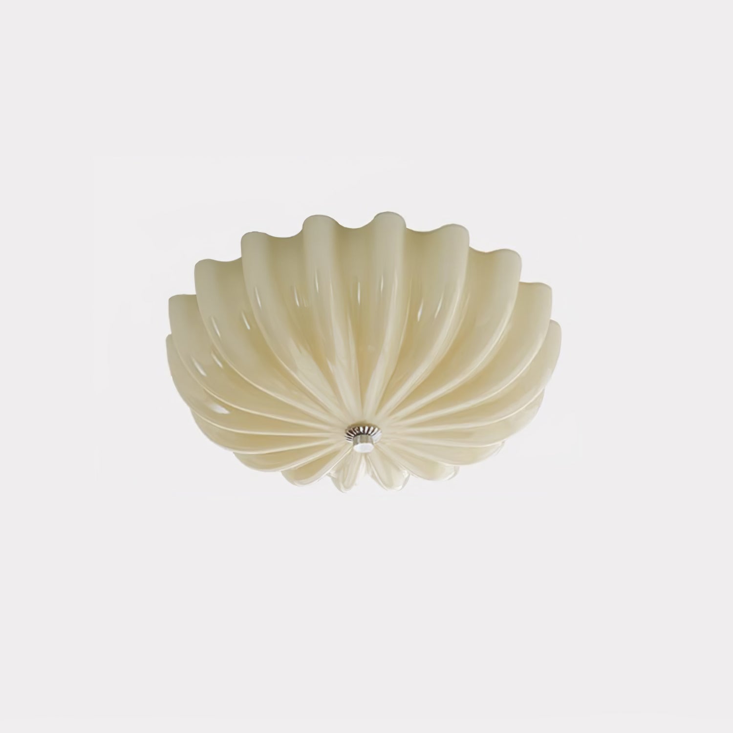 Urelis Ceiling Lamp Murano Blown Glass Shell Inspired-Neutral Decor