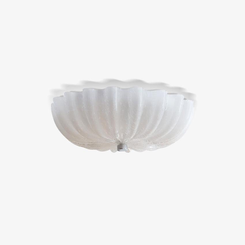 Urelis Ceiling Lamp Murano Blown Glass Shell Inspired-Neutral Decor