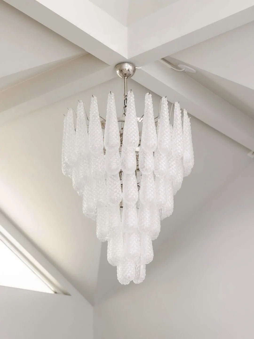 Aurora Chandelier Pinecone Murano Glass Textured Luxury-Neutral Decor