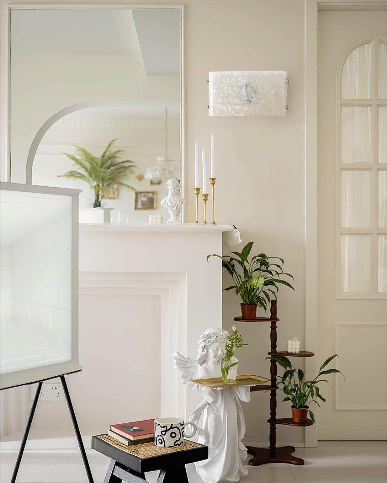 George Contemporary Glass Wall Light-Neutral Decor