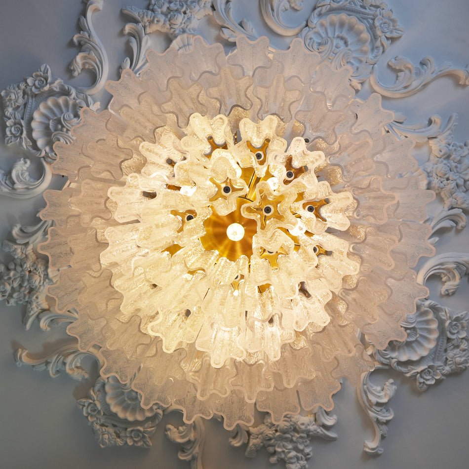 Aurora Ceiling Lamp Murano Pink Glass Vintage-Neutral Decor