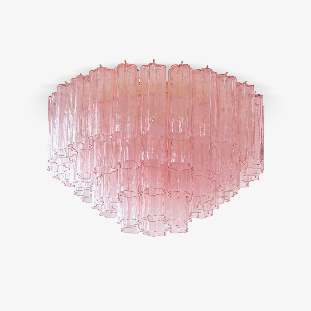 Aurora Ceiling Lamp Murano Pink Glass Vintage-Neutral Decor