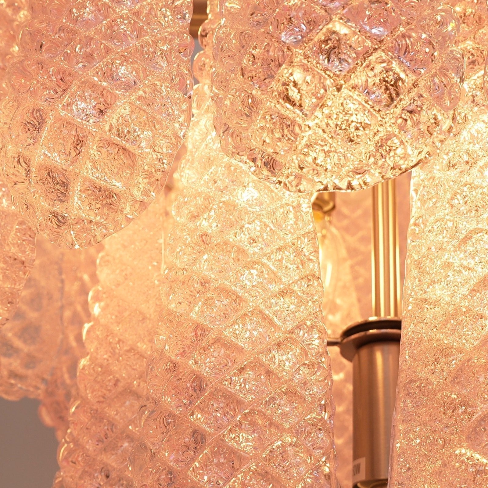 Aurora Chandelier Pink Dewdrop Cascading Romantic-Neutral Decor