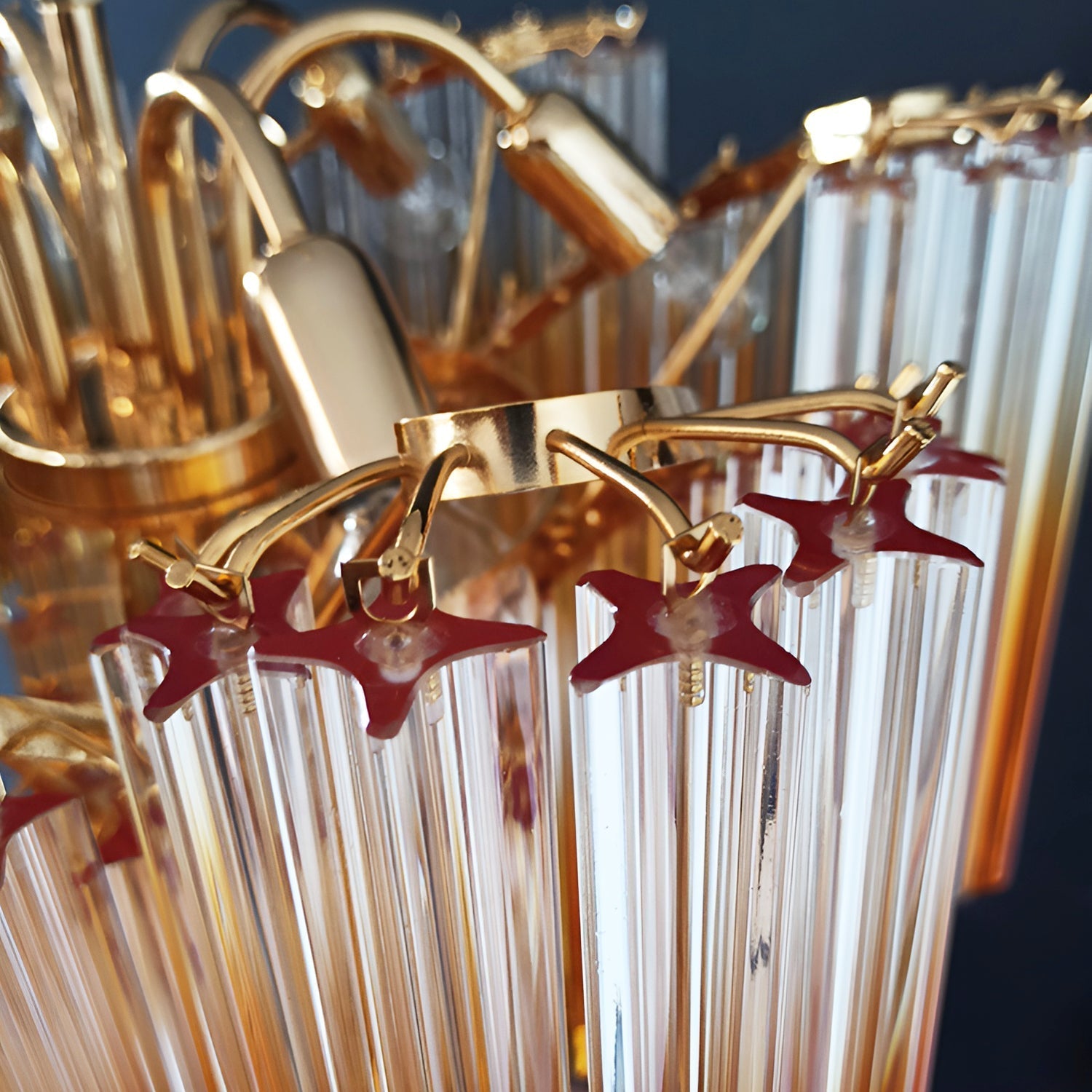 Evmararae Gradient Glass Chandelier-Neutral Decor
