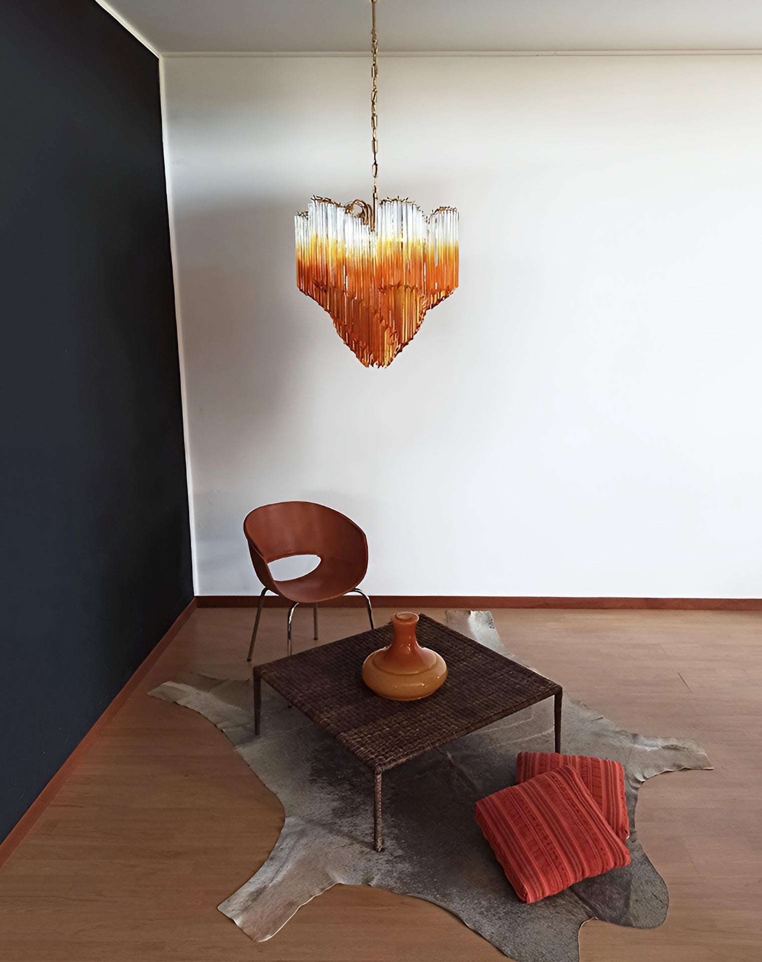 Evmararae Gradient Glass Chandelier-Neutral Decor