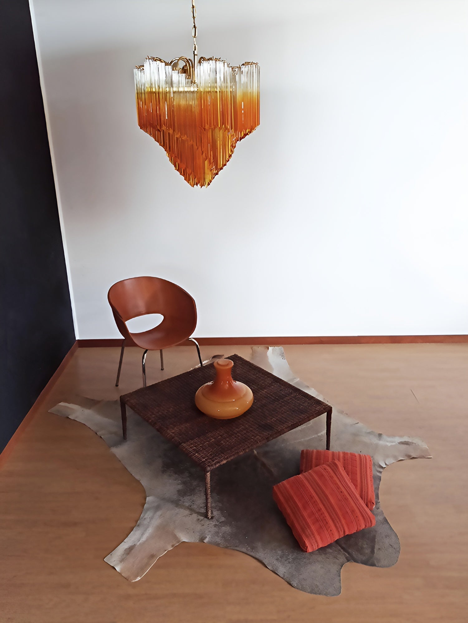 Evmararae Gradient Glass Chandelier-Neutral Decor