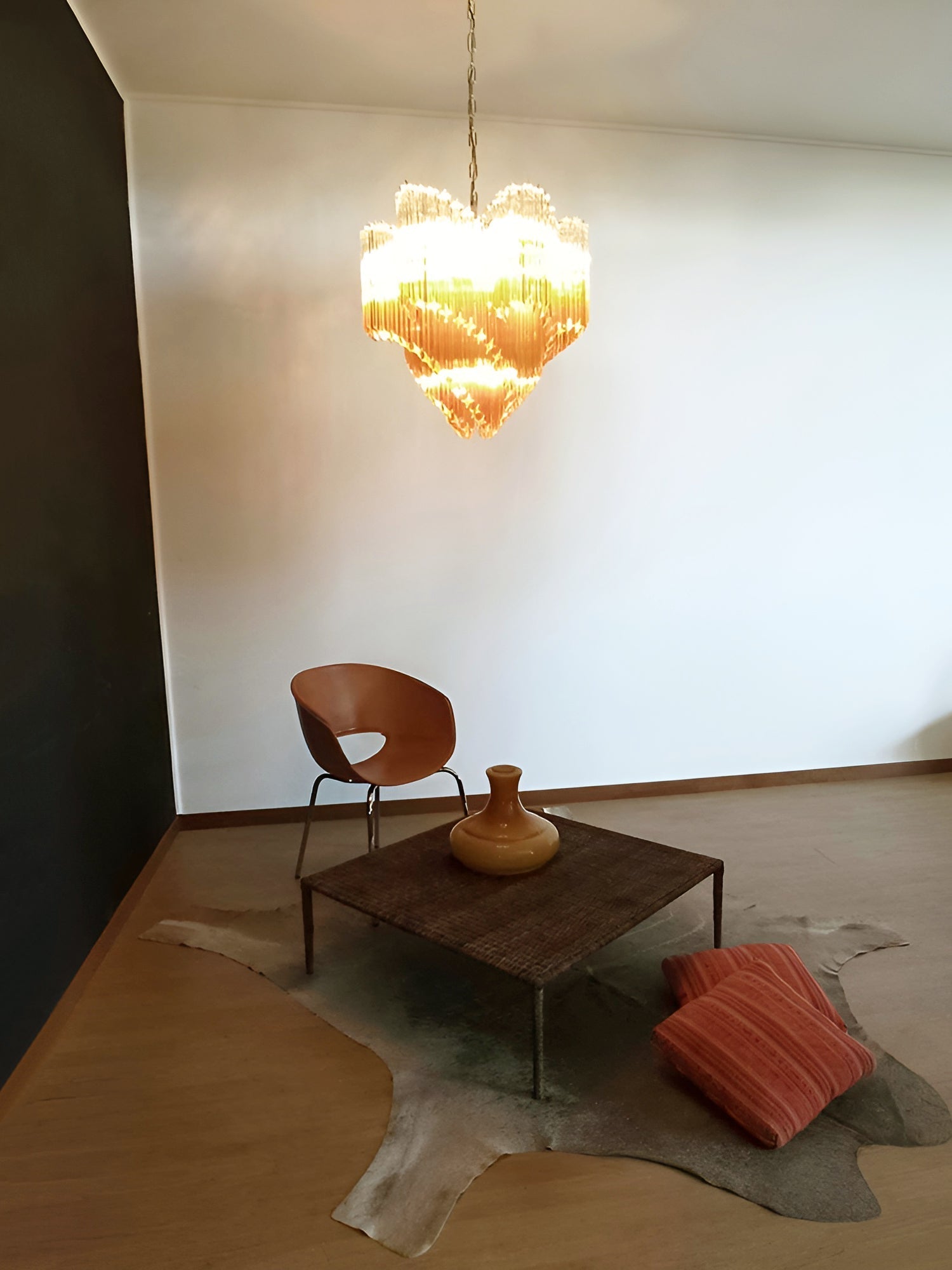 Evmararae Gradient Glass Chandelier-Neutral Decor