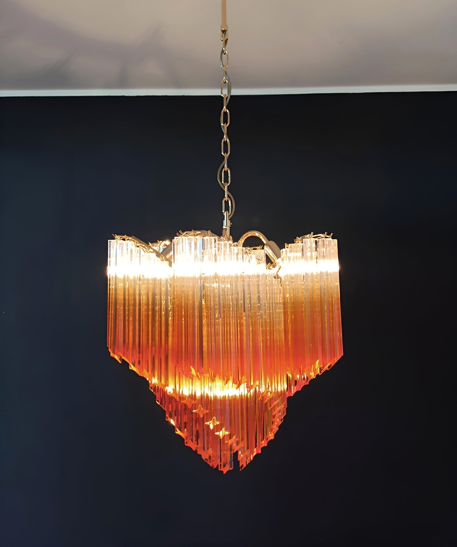 Evmararae Gradient Glass Chandelier-Neutral Decor