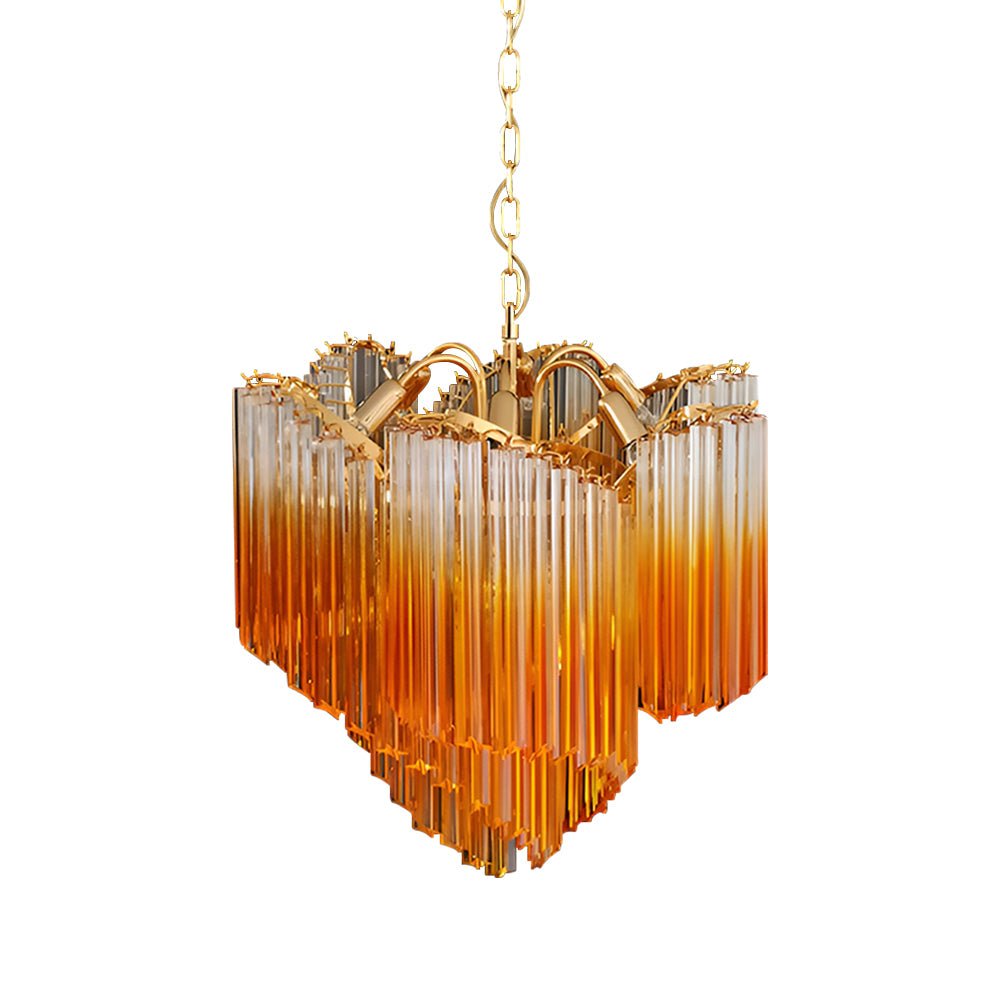 Evmararae Gradient Glass Chandelier-Neutral Decor