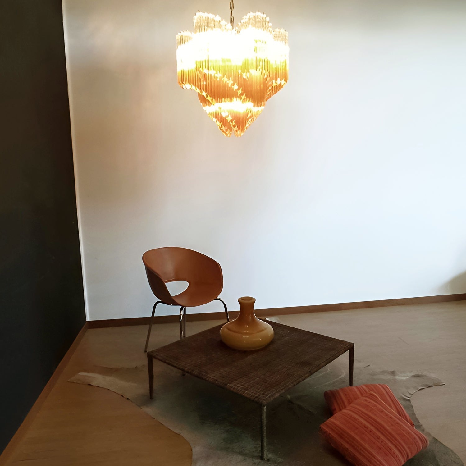 Evmararae Gradient Glass Chandelier-Neutral Decor