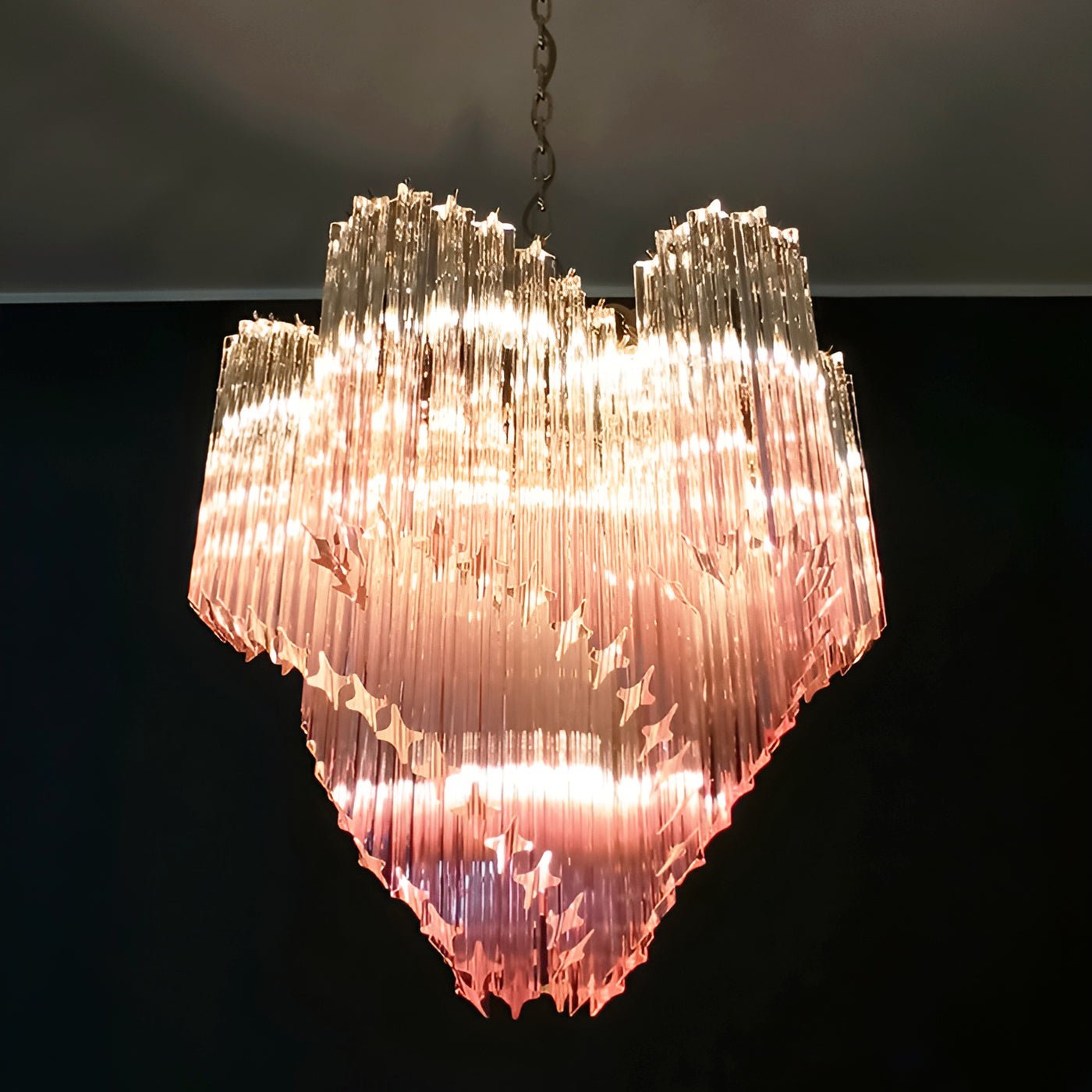 Evmararae Gradient Glass Chandelier-Neutral Decor