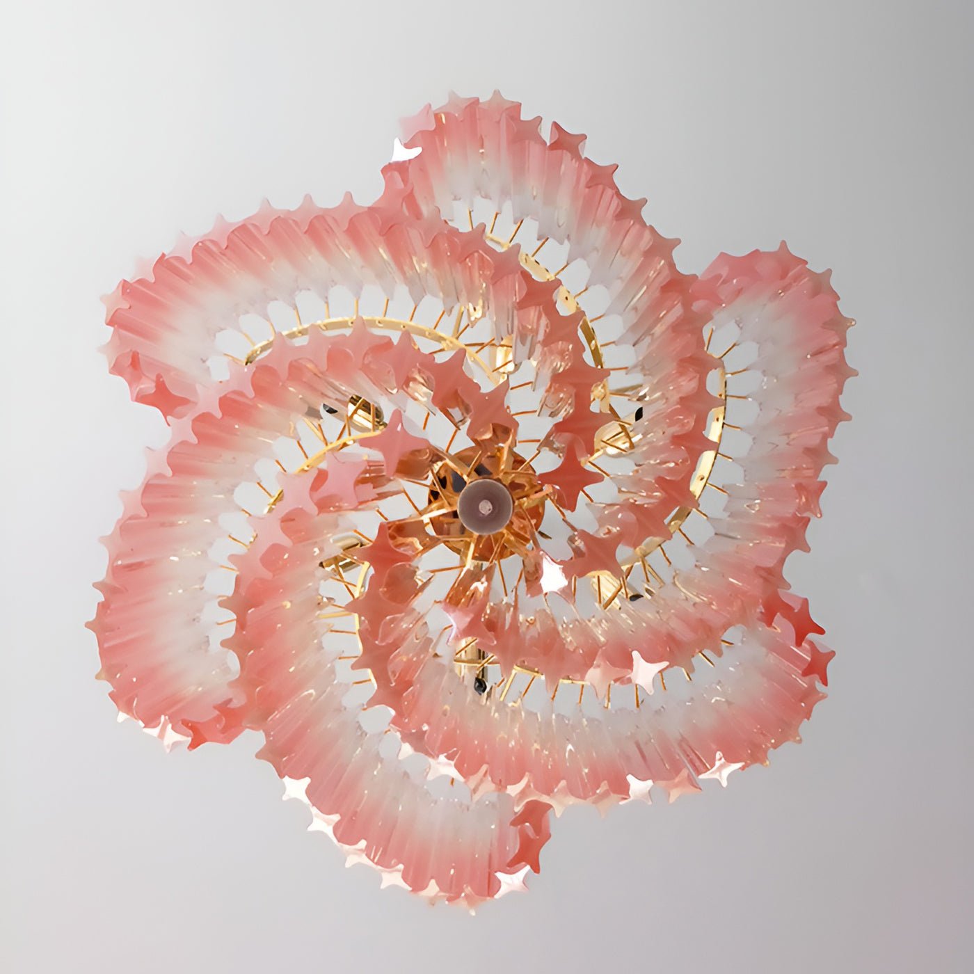 Evmararae Gradient Glass Chandelier-Neutral Decor