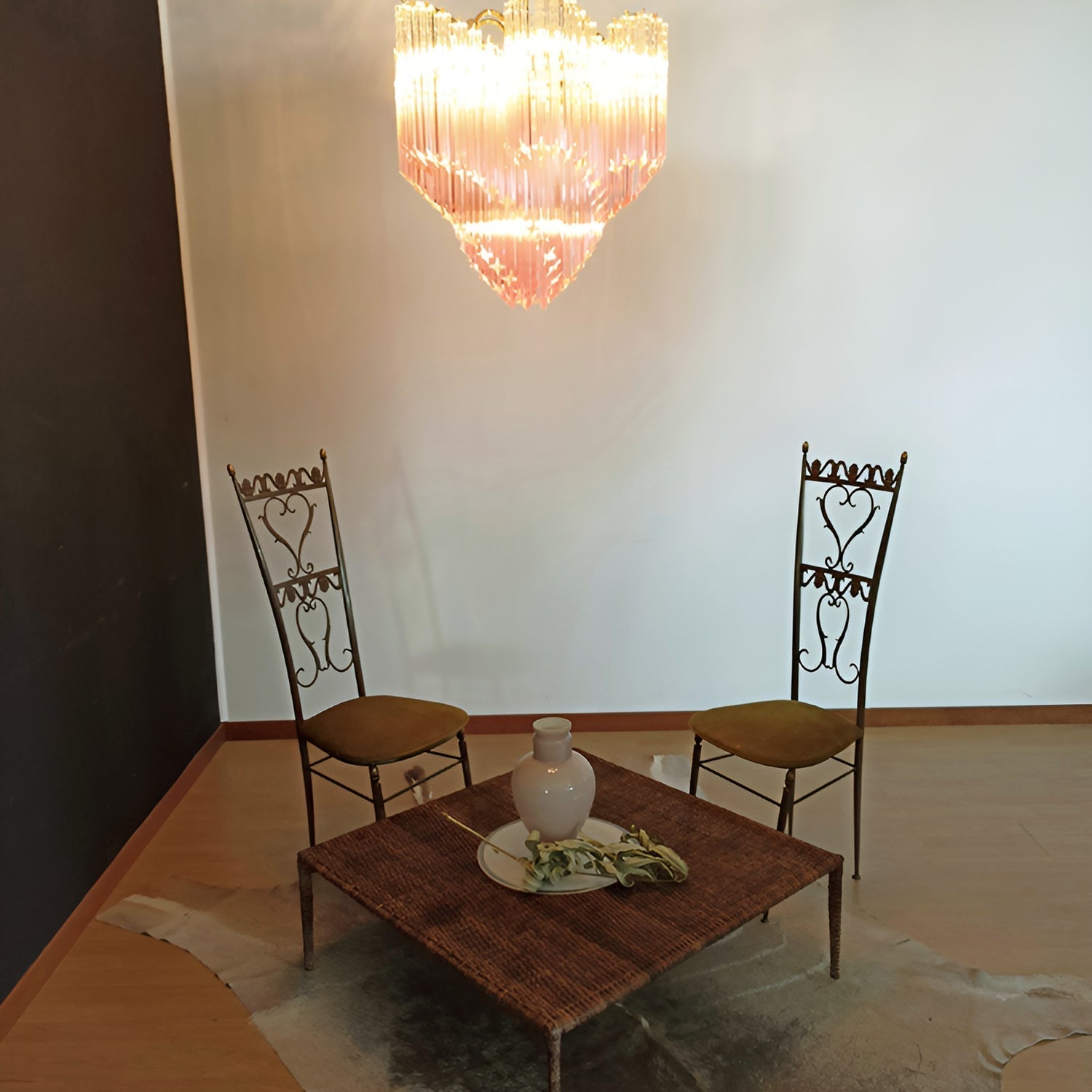 Evmararae Gradient Glass Chandelier-Neutral Decor