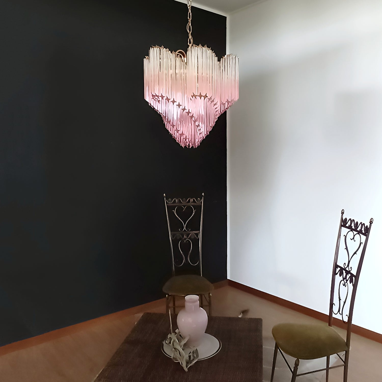 Evmararae Gradient Glass Chandelier-Neutral Decor