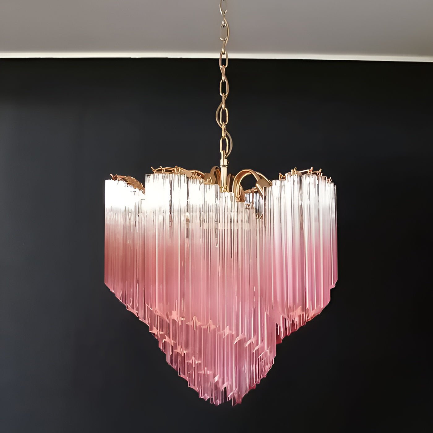 Evmararae Gradient Glass Chandelier-Neutral Decor