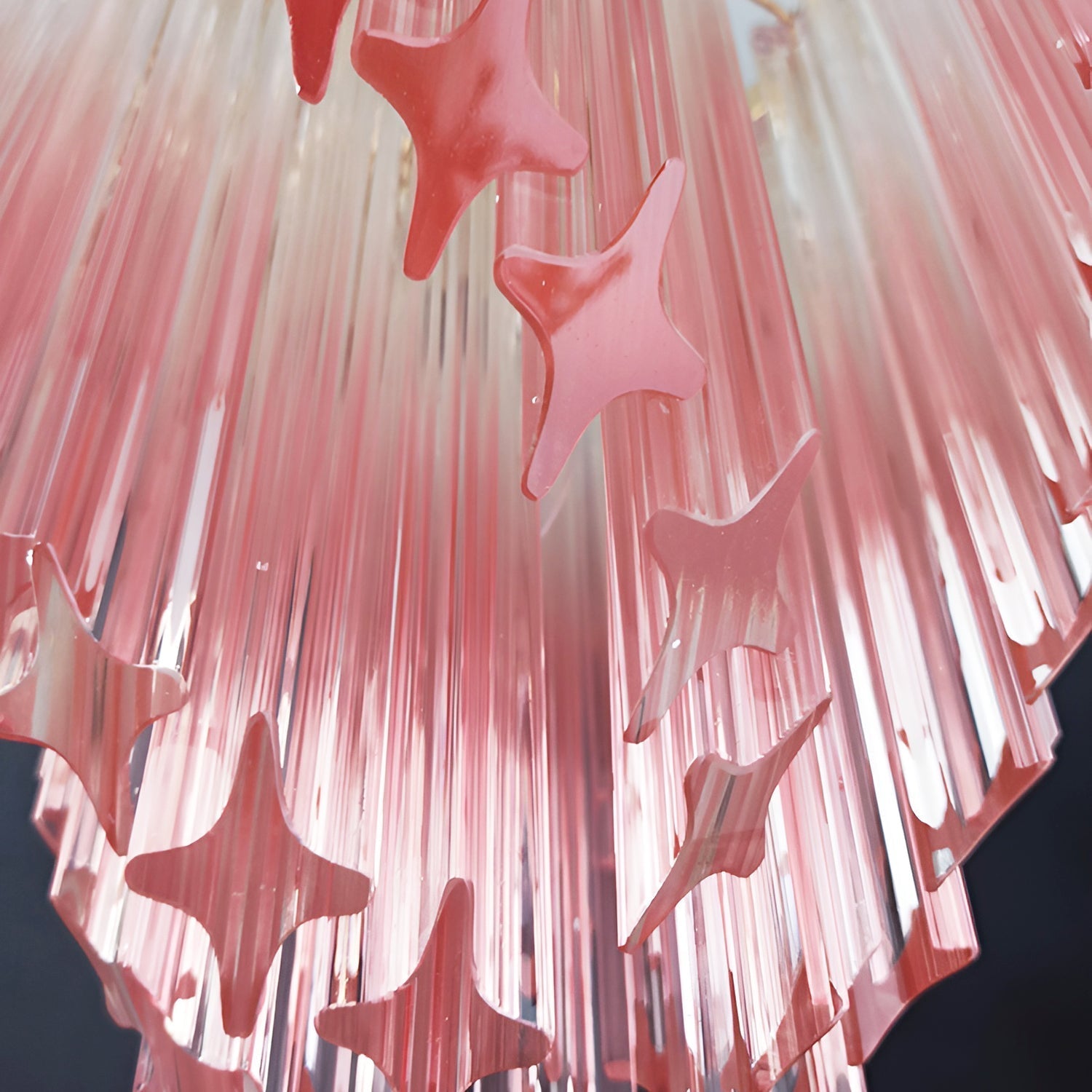 Evmararae Gradient Glass Chandelier-Neutral Decor