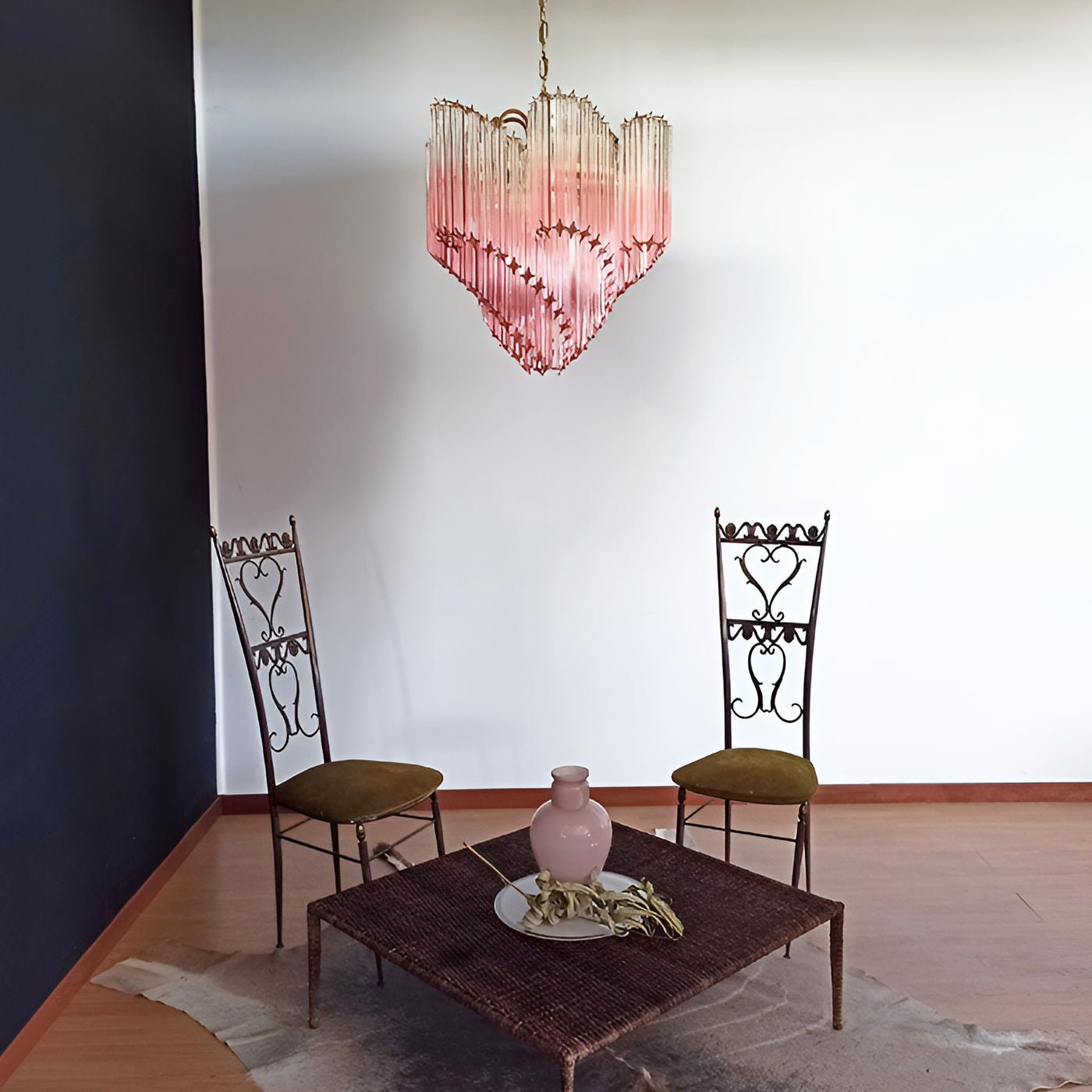 Evmararae Gradient Glass Chandelier-Neutral Decor