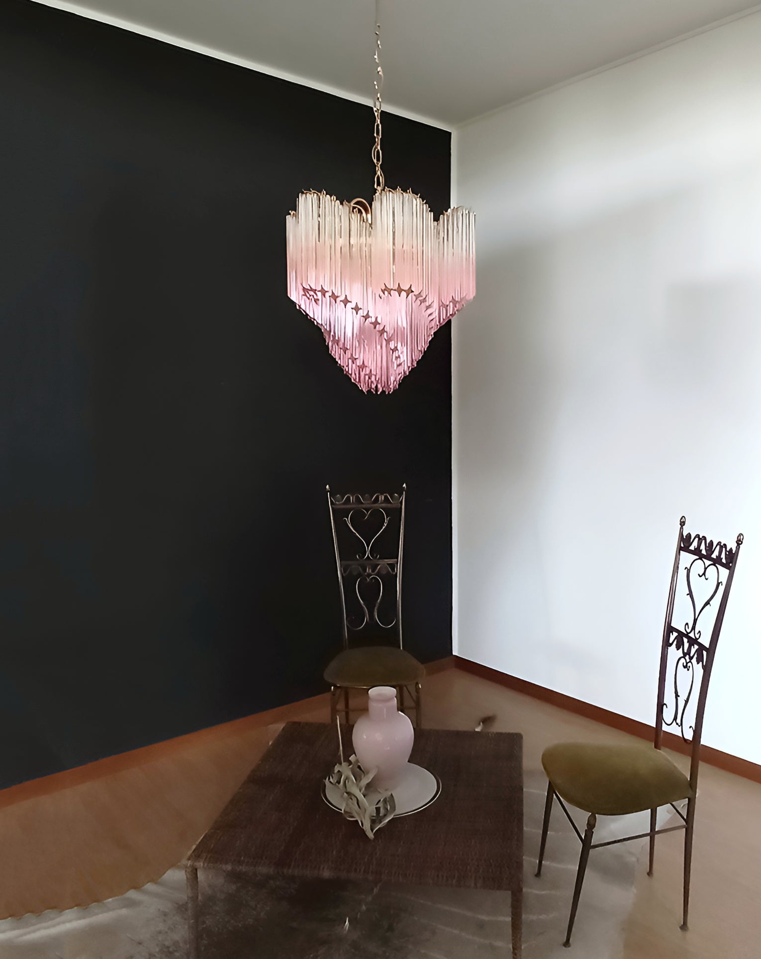 Evmararae Gradient Glass Chandelier-Neutral Decor