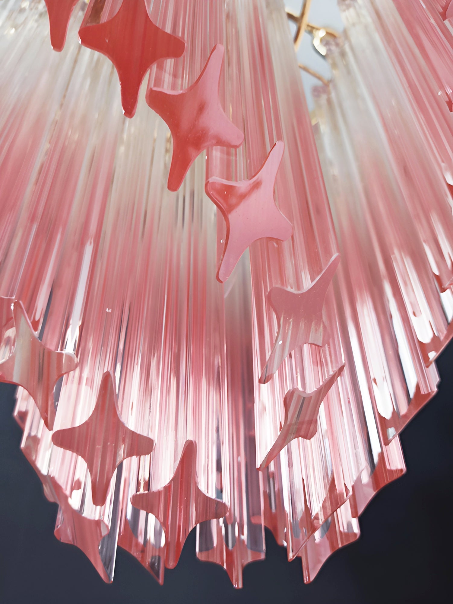 Evmararae Gradient Glass Chandelier-Neutral Decor