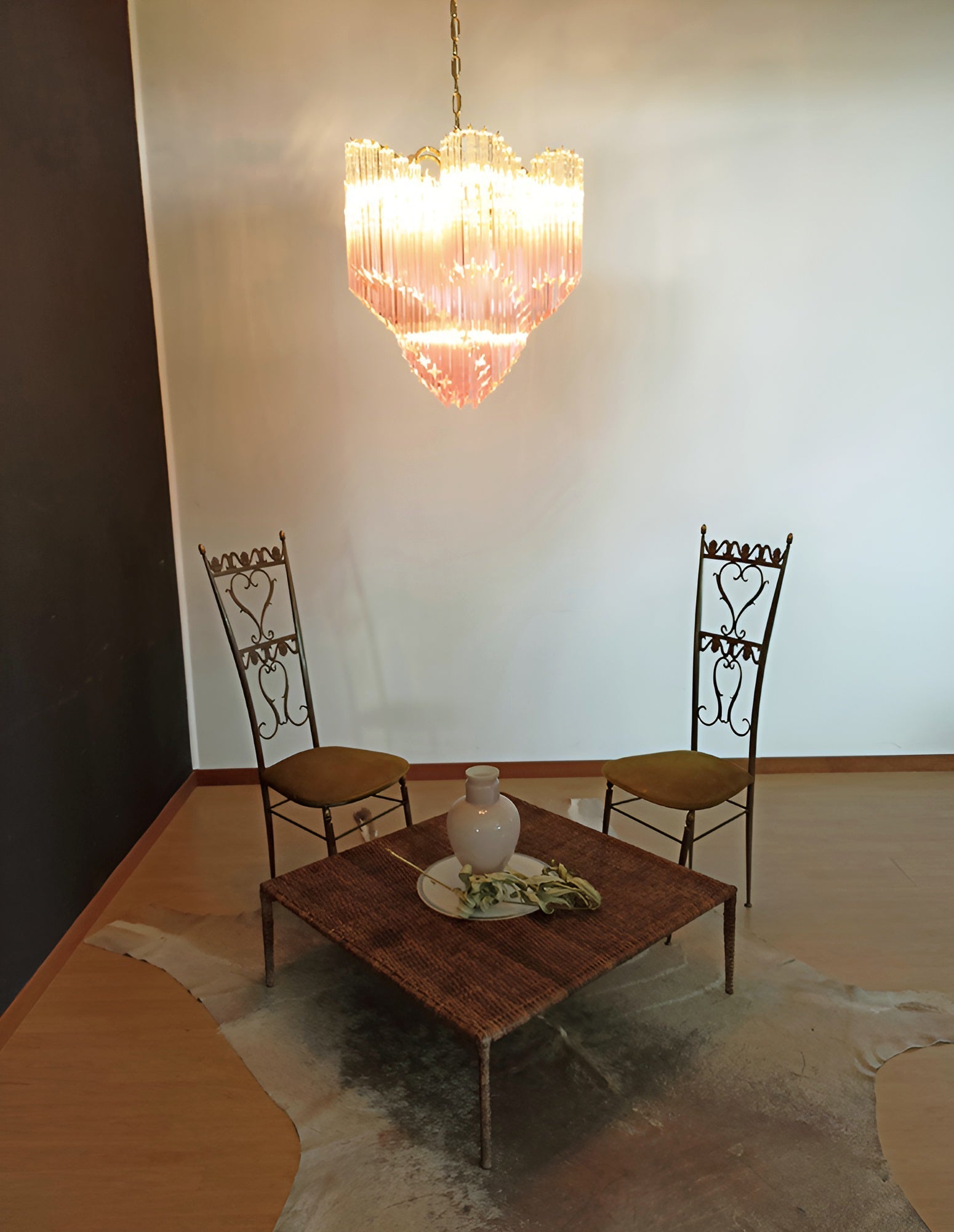 Evmararae Gradient Glass Chandelier-Neutral Decor