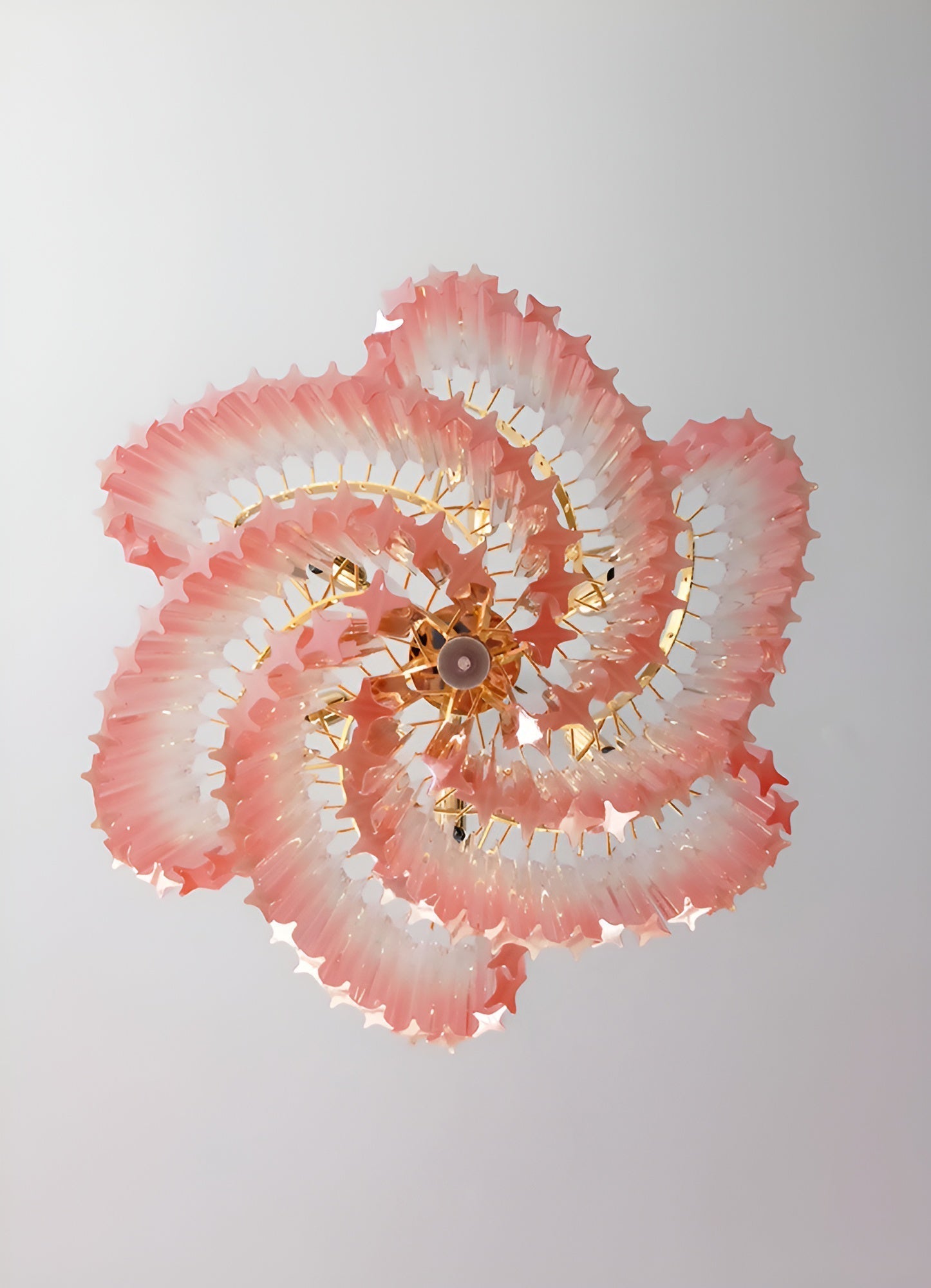 Evmararae Gradient Glass Chandelier-Neutral Decor