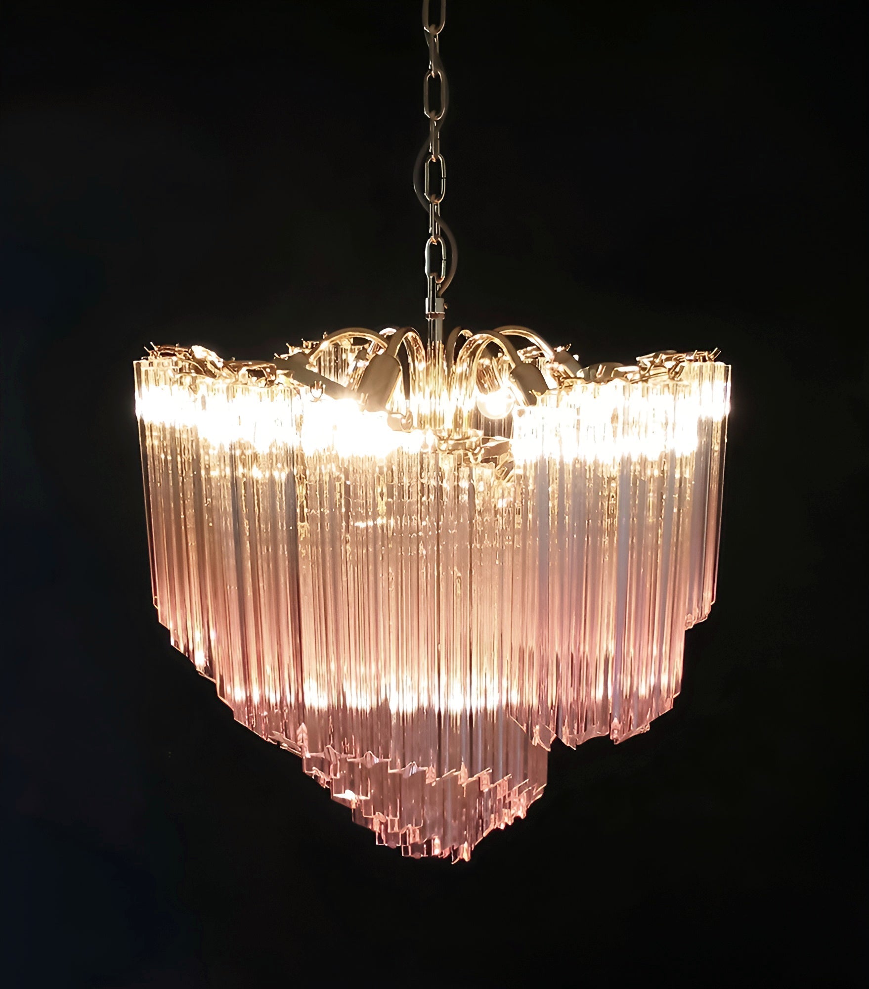 Evmararae Gradient Glass Chandelier-Neutral Decor