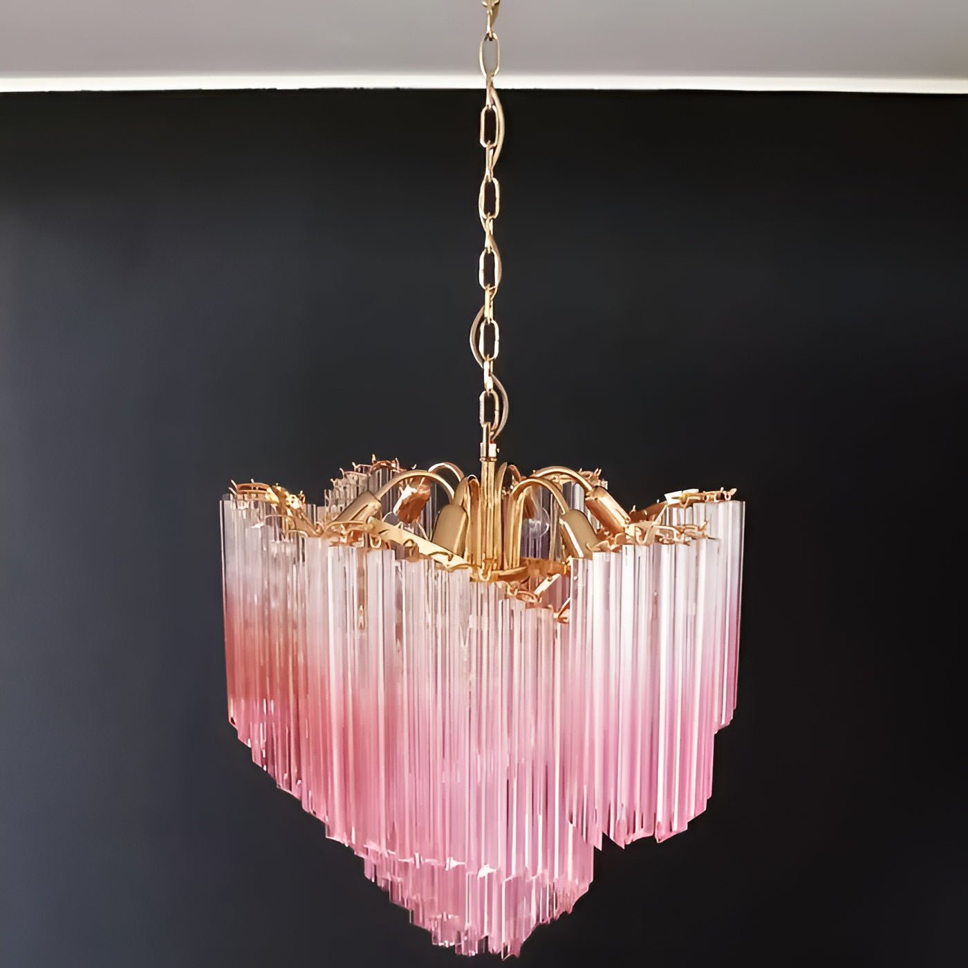 Evmararae Gradient Glass Chandelier-Neutral Decor