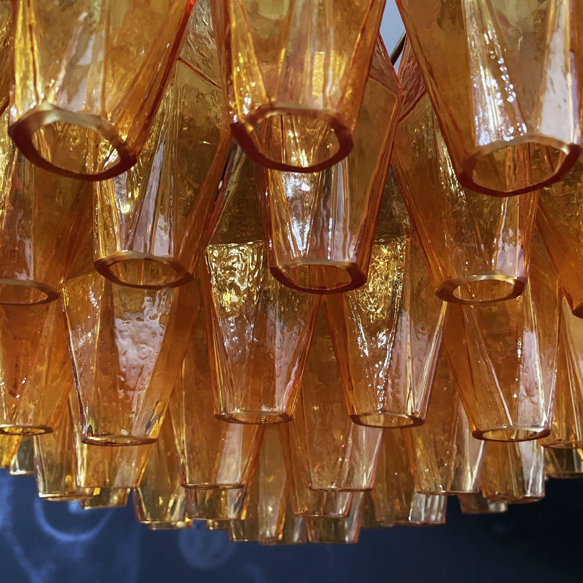 Vixor Chandelier Amber Layered Oval-Neutral Decor
