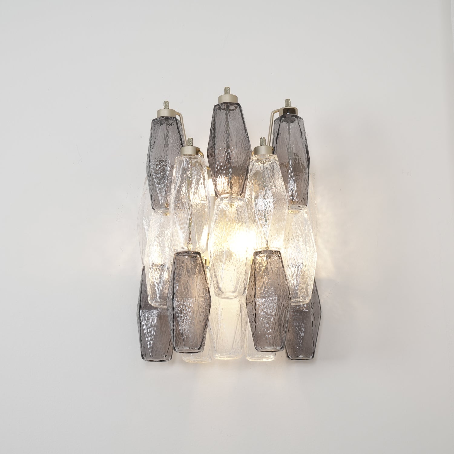 Aurora Wall Lamp Rhombus Glass Tiered Contemporary-Neutral Decor
