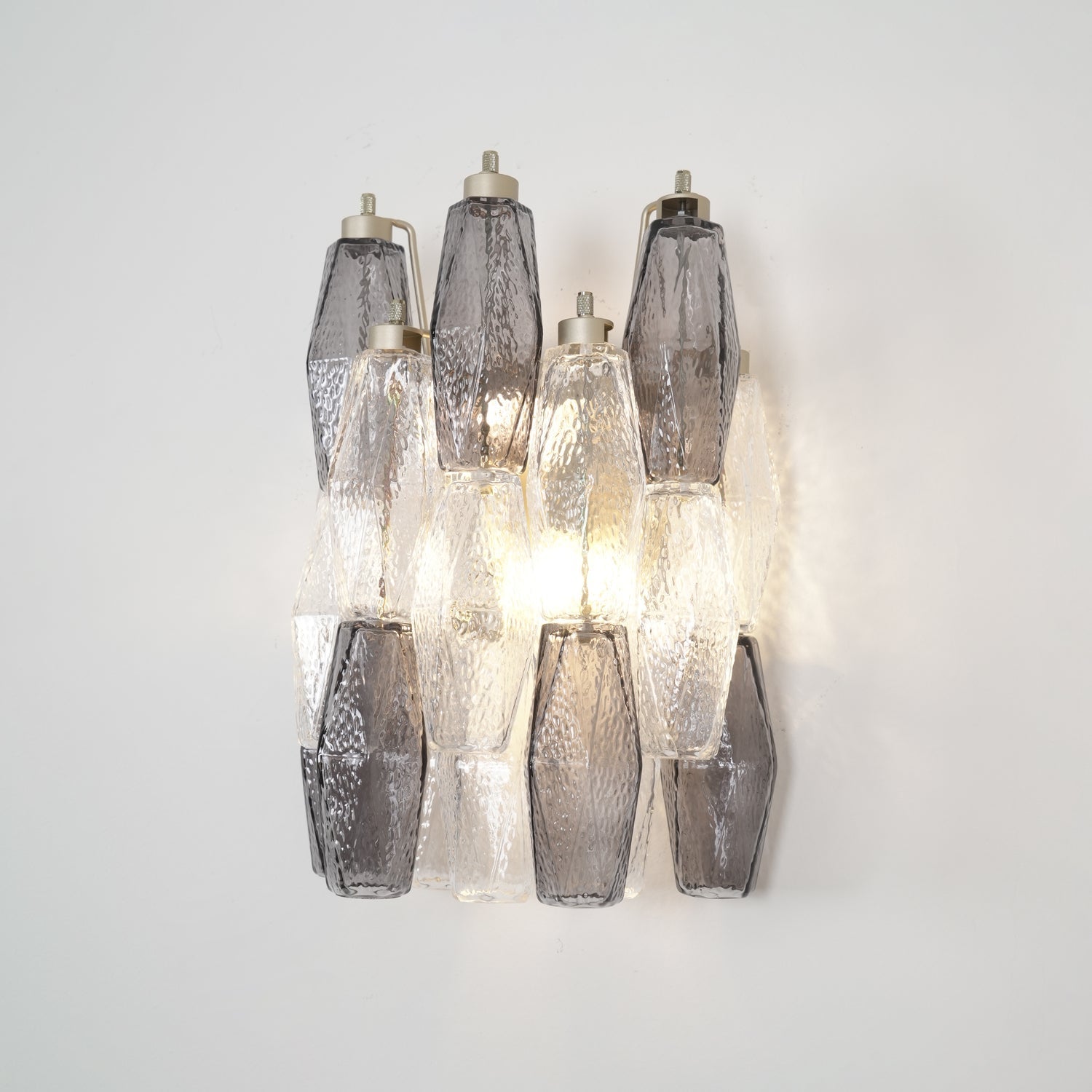 Aurora Wall Lamp Rhombus Glass Tiered Contemporary-Neutral Decor