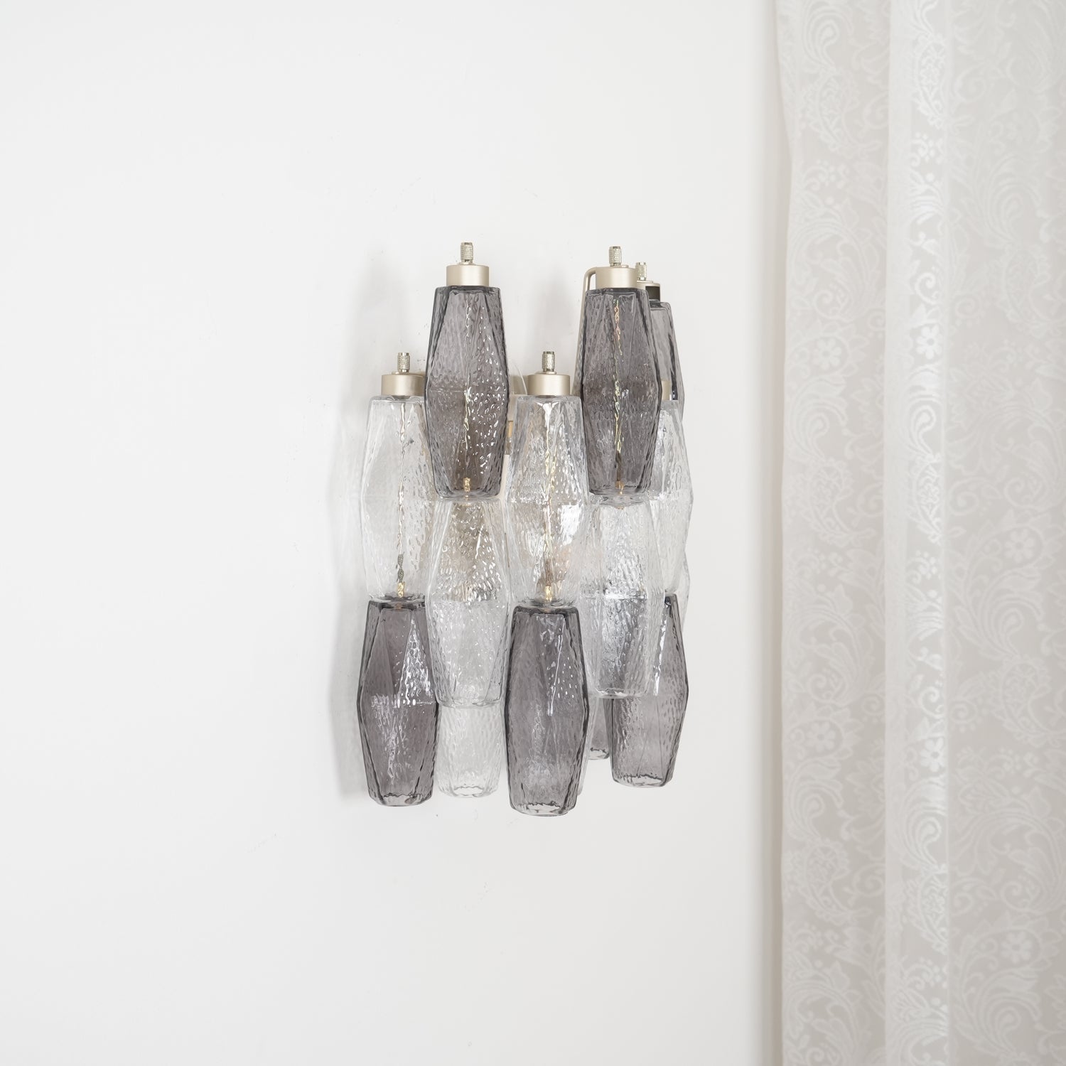 Aurora Wall Lamp Rhombus Glass Tiered Contemporary-Neutral Decor