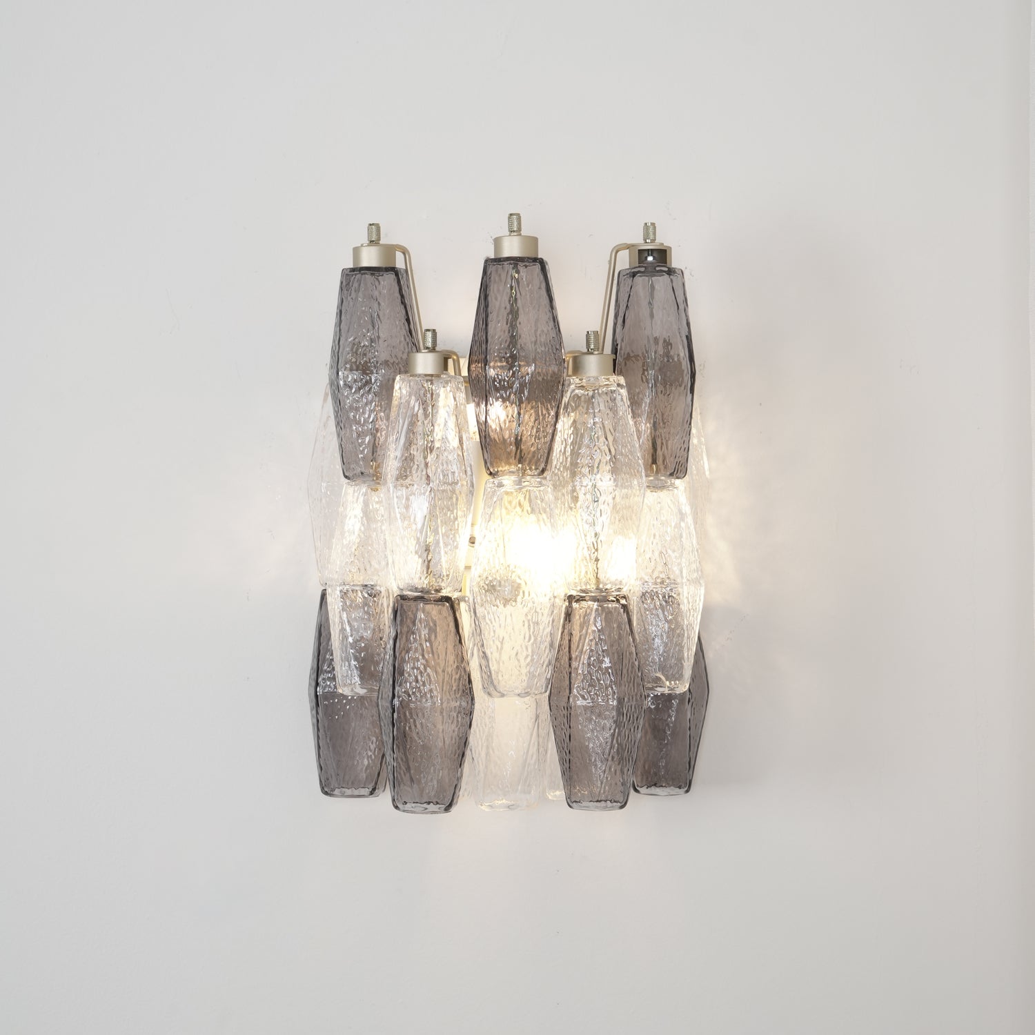 Aurora Wall Lamp Rhombus Glass Tiered Contemporary-Neutral Decor