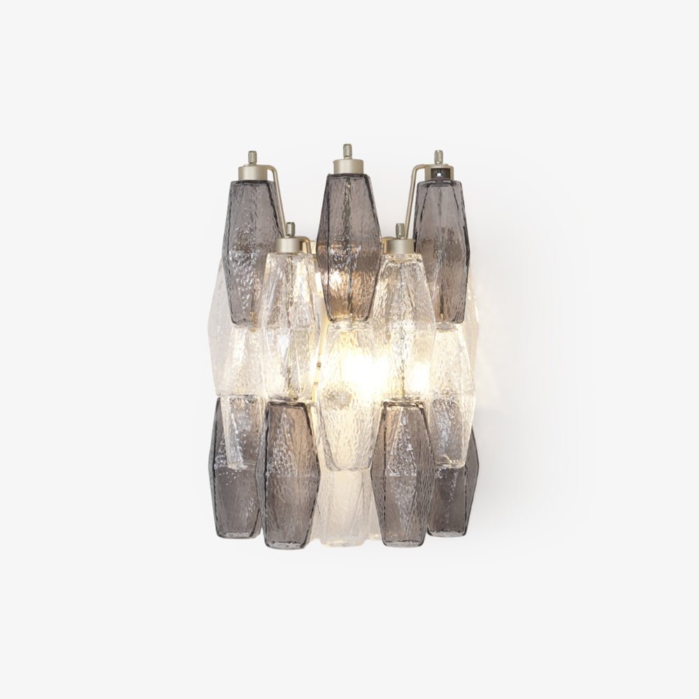 Aurora Wall Lamp Rhombus Glass Tiered Contemporary-Neutral Decor