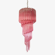 Aurora Chandelier Spiral Pink Prism Tiered-Neutral Decor