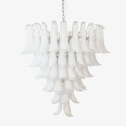 Aurora Chandelier Murano Glass Petals Vintage-Neutral Decor