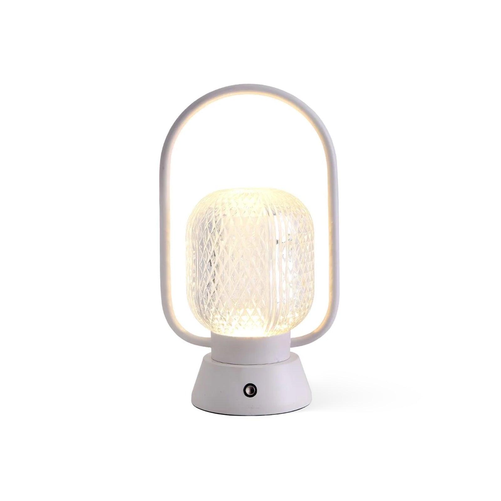 Lattice Modern Acrylic Table Lamp-Neutral Decor