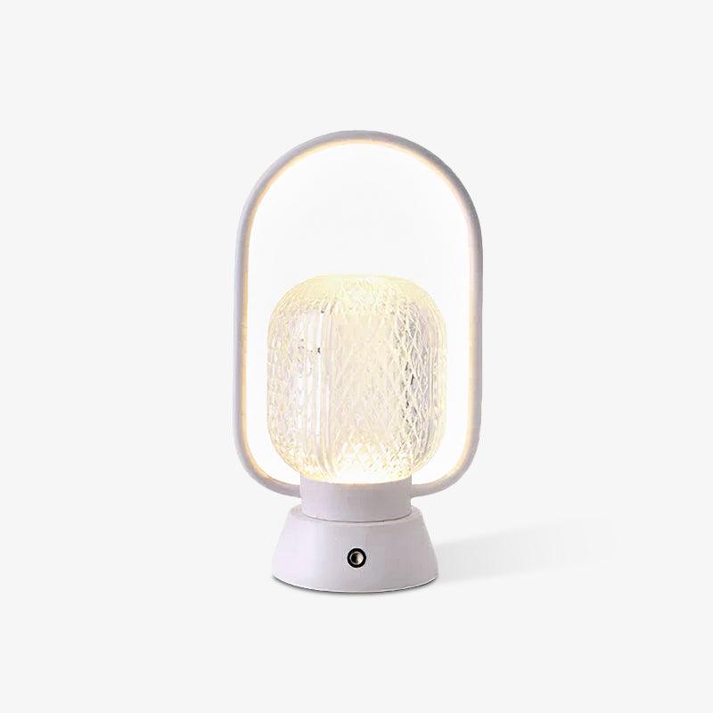 Lattice Modern Acrylic Table Lamp-Neutral Decor