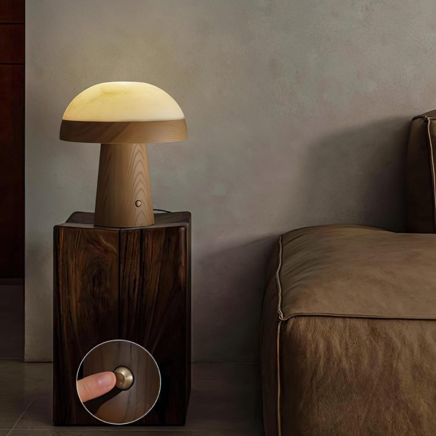 Nexore Wood Table Lamp-Neutral Decor