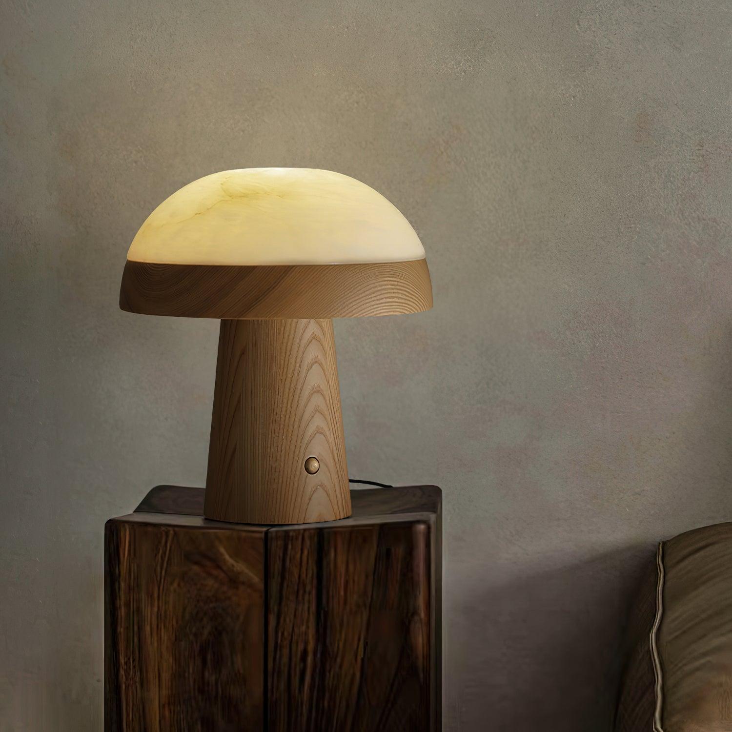 Nexore Wood Table Lamp-Neutral Decor