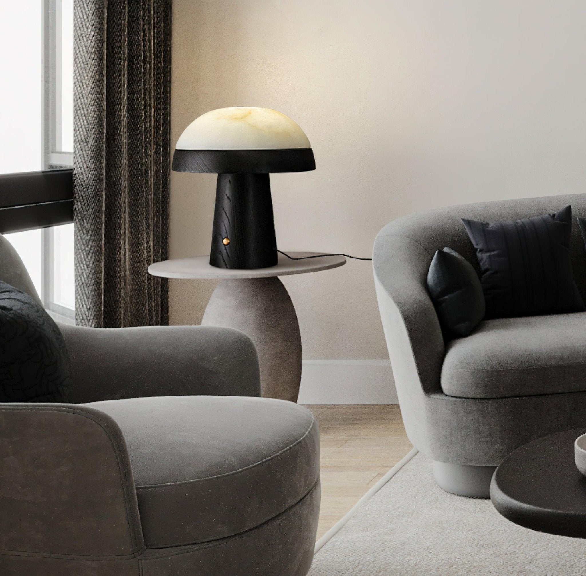 Nexore Wood Table Lamp-Neutral Decor